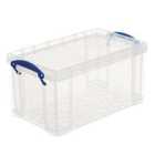 Really Useful 8L Open Front Storage Box - Clear