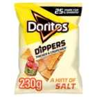 Doritos Dippers A Hint Of Salt Sharing Tortilla Chips Crisps 230g