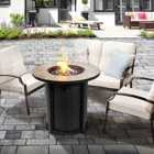 Teamson Home 30" Round Propane Gas Fire Pit