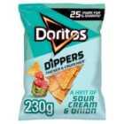 Doritos Dippers Hint Of Sour Cream & Onion Sharing Tortilla Chips Crisps 230g