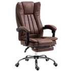 Vinsetto Executive Office Chair ComPUter Desk Chair For Home With Footrest - Brown