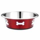 Classic Posh Paws Dish Red 1600Ml - Twin Pack