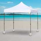 Outsunny Tent Weight Base 4pcs Gazebo Foot Leg Anchor Weights Marquee White