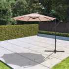 BillyOh 2.7m Garden Parasol Cantilever 6 Ribs with Crank and Tilt - Beige