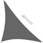 swift Sun Shade Sail 3x3x4.25m Right Angle Triangle Waterproof 98% UV Block Water Resistant Canopy Sail for Garden Patio, Grey