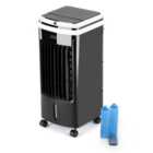 LIVIVO Digital Oscillating Air Cooler - 3 Speed Settings with 4L Water Tank, LED Display with Soft Touch Controls - Black