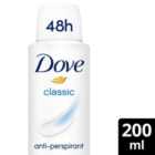 Dove Women Antiperspirant Deodorant Classic Aerosol 200ml