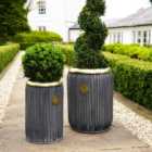 Kew Antique Lead Richmond Tall Plant Pot