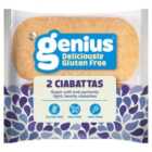 Genius Deliciously Gluten Free Ciabatta Rolls 2 per pack