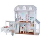Teamson Kids Dreamland Farm Dollhouse With 14 Accessories White/Gray