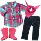 Sophias By Teamson Kids Doll Blouse Jeggings Bandana And Boots For 18" Dolls