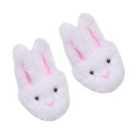 Sophias By Teamson Kids White Bunny Slippers With Rabbit Ears For 18" Dolls