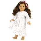 Sophia's By Teamson Kids Floral Print Nightgown For 18'' Dolls White