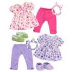 Sophias By Teamson Kids 8 Pc Set Outfit Headband And Shoes For Two 15" Dolls