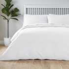 Hotel 400 Thread Count White Duvet Cover and Pillowcase Set