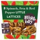 Higgidy Spinach, Feta & Red Pepper Lattices, 160g