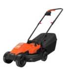 Black and Decker Lawnmower Compact Electric 32cm Lawn Mower 35L Capacity 1200W