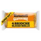 Warburtons Gluten Free 4 Soft Sliced Brioche Square Rolls