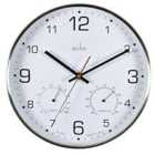 Acctim Komfort Brushed Metal 30cm Wall Clock