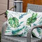 Streetwize Outdoor Pair of Scatter Cushions Botanical Leaf