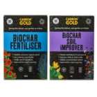 Carbon Gold 4L Biochar Soil Improver And 2Kg Biochar Fertiliser Twin Pack