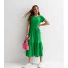 KIDS ONLY Green Tiered Midi Dress