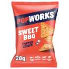 Popworks Sweet BBQ Popped Crisps 28g