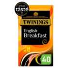 Twinings English Breakfast Tea 40 per pack