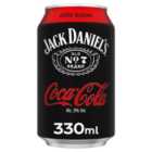 Jack Daniel's & Coca-Cola Zero Sugar 330ml