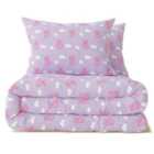 M&S Percy Pig Clouds Bedset, Single, Lilac Mix