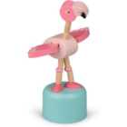 Wooden Push Base Flamingo Toy