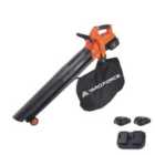 Yard Force 3-in-1 40V Cordless Blower Vacuum & Mulcher with 230km/h Air Speed, Lithium-Ion battery and Charger Included - CR20 Range - LB C20B