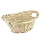 JVL Willow All Purpose Laundry Basket w/ Inset Handles Wood