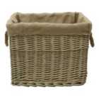 JVL Lined Log Basket - Antique Wash