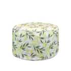 Streetwize Inflatable Ottoman Green And Grey Leaf