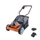 Yard Force 20V 4.0Ah 38cm Cordless Cylinder Lawnmower Lithium-Ion Battery & Charger Included - CR20 Range - LM C38A