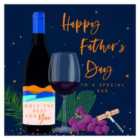 Belly Button Designs Happy Father's Day Wine Card