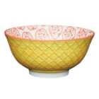 KitchenCraft Bright Yellow Floral Ceramic Bowls