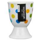 KitchenCraft Brights Spots Porcelain Egg Cup