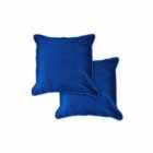 Emma Barclay Pair Chelsea Cushion Cover 17 x 17 Navy (pair)