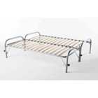 Out & Out Addison Double Bed with Pull-out Trundle - Chrome
