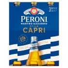 Peroni Nastro Azzurro Stile Capri Beer Lager, 3x330ml