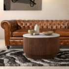 Kiera Coffee Table, Mango Wood & Real Marble