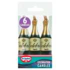 Dr. Oetker Champagne Bottle Celebration Candles 6 per pack