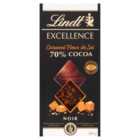 Lindt Excellence Caramel and Sea Salt 70% Dark Chocolate Bar 100g