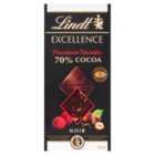 Lindt Excellence Raspberry and Hazelnut 70% Dark Chocolate Bar 100g
