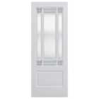 LPD Internal Downham Clear Glazed Primed White Door - 2032mm