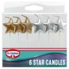 Dr. Oetker Star Candles 6 per pack