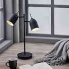 Teamson Home Mason Table Lamp With Black Finish Shade Vn-l00063Bs-UK
