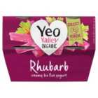 Yeo Valley Organic Rhubarb Yogurt 4 x 110g